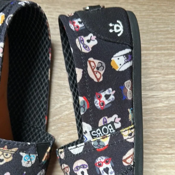 BOBS from Skechers Black Dog Print Slip-On Shoes - Size 6.5 - Picture 5 of 10